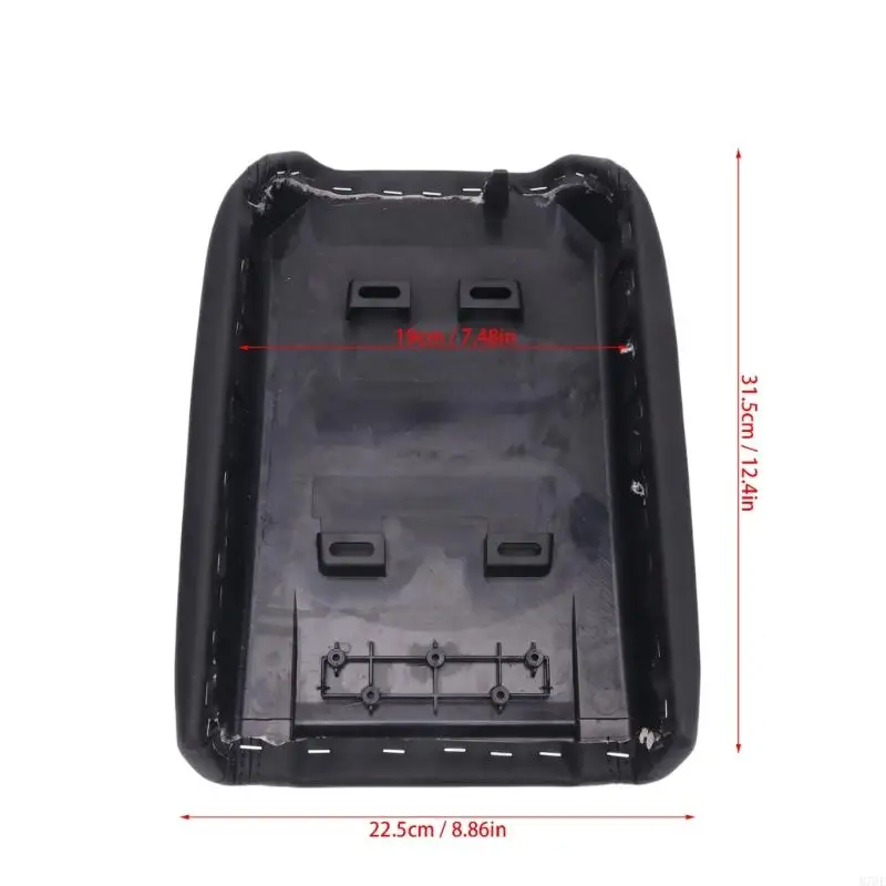 M76E Mittelkonsolen-Armlehnenbezug für Modelle 2007–2017, schwarzes PVC-Leder – Detail 6