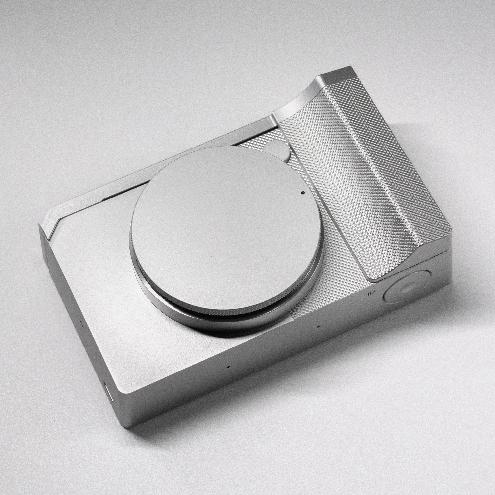 YUWOOD BF Kamerakäfig L-förmige Montageplatte mit Griff für Sigma BF Schwarz/Silber, Daumengriff mit Multifunktionsgurtloch – Detail 13