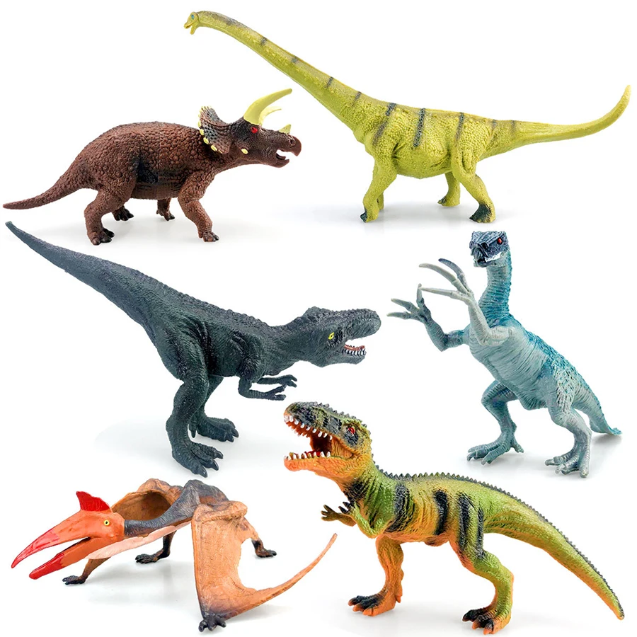 1pcs- Oenux Mini Jurassic Stegosaurus Saichania Solid PVC Dinosaur World Animal Model Action Figures Collection Toy For Kids