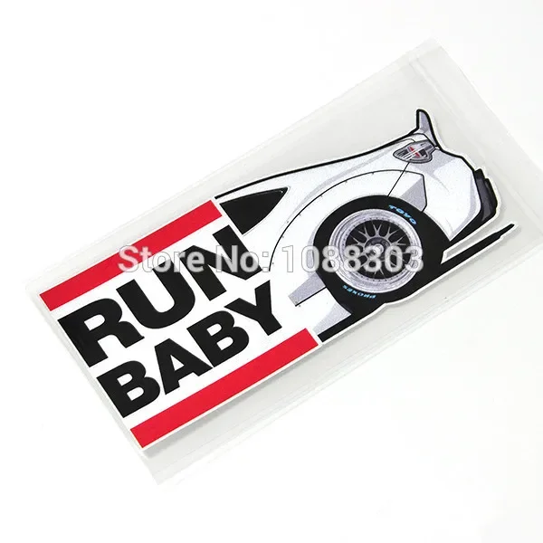 Car Styling Japanese GT86 BRZ RB RUN BABY Car Sticker Decals for Toyota Motorcycle Bike Skateboard decals