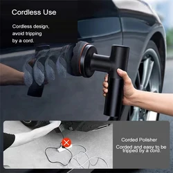 Car Polisher Machine Wireless Electric Polishing Wax Tool Adjustable Speed Cordless Auto Polish Waxing Machine Type-C Interface