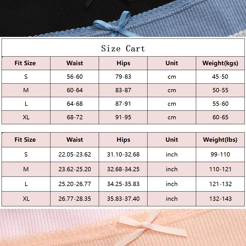 Women Cotton Panties 3PCS/Set Lace Splicing Briefs Sexy Low Rise Female Soft Underwear Elastic Basic Intimates Lingerie S-XL