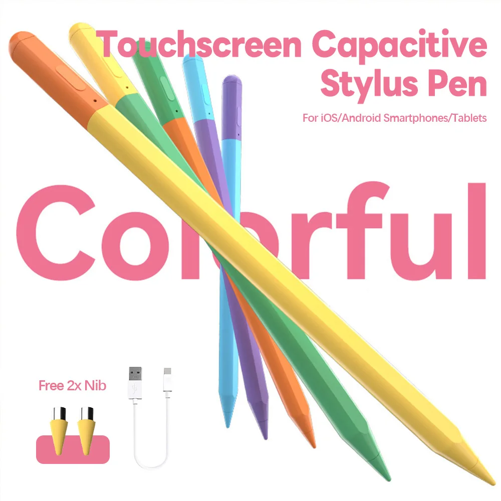 

Universal Stylus Pen Battery Display, Active Touch Pen for iPad Android for Huawei Xiaomi Tablet, Fine Point Capacitive Penci