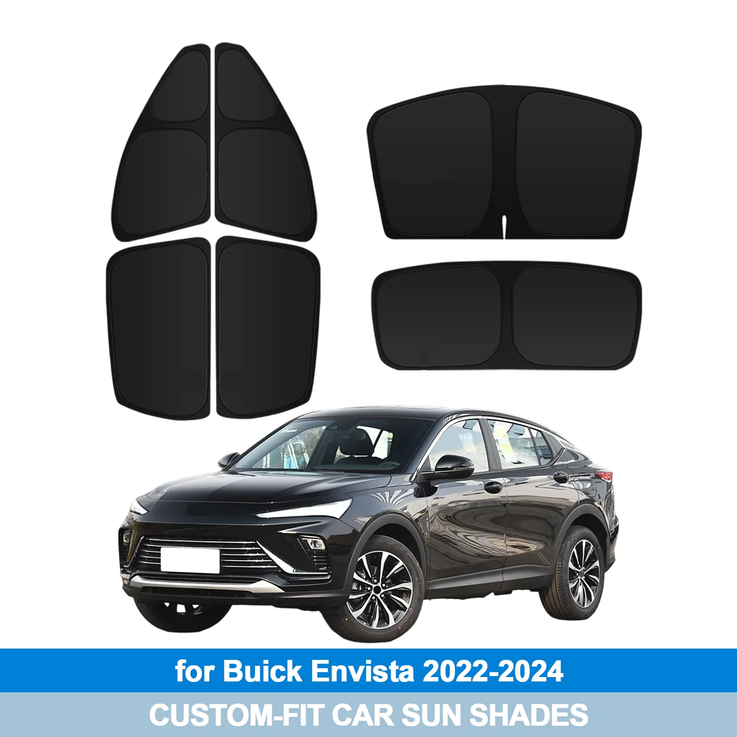 

For Buick Envista 2022-2024 Windshield Sun Shade Side Window Shades Cover Sun Visor Shield Privacy Protection