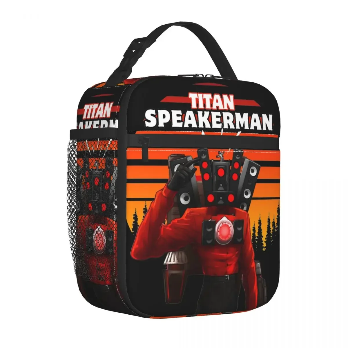 Titan Speakerman Skibidi Toilet Insulated Lunch Bag Thermal Bag Reusable Lunch Container Large Tote Lunch Box Office Picnic