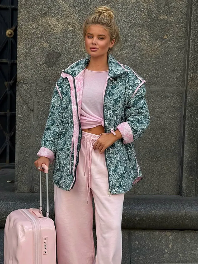 

2025 Women's Fashion Patchwork Jackets Lace-up Waist Zipper Detail Casual Streetwear Coat Chic Lady Commute Outerwear Daily Wear