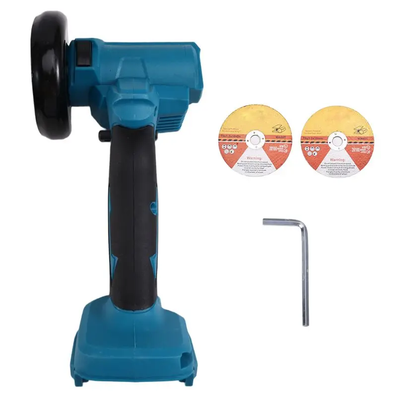 A01F-Miniature 3-Inch Angle Grinder Cordless Set, Includes Polishing And 2 Cutting Discs For 18V Battery