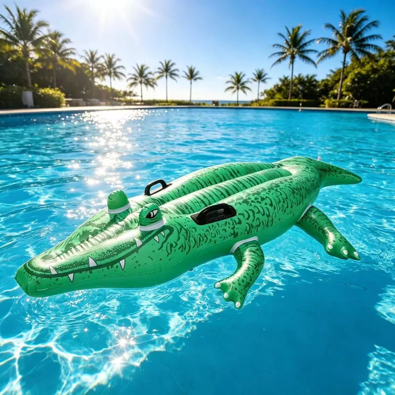 Black Shark Blue Whale Riding Horse Water-Resistant Inflatable Riding Board Swimming and Playing in Water Outdoor Inflatable
