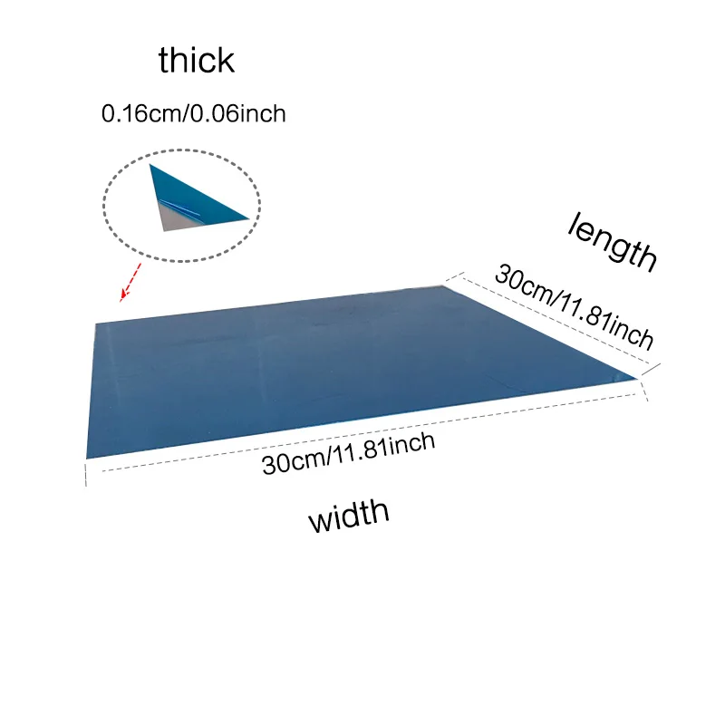 6061 T6 national standard aluminum alloy thin film aluminum plate thickness 1.6mm, width 300mm, length 300mm