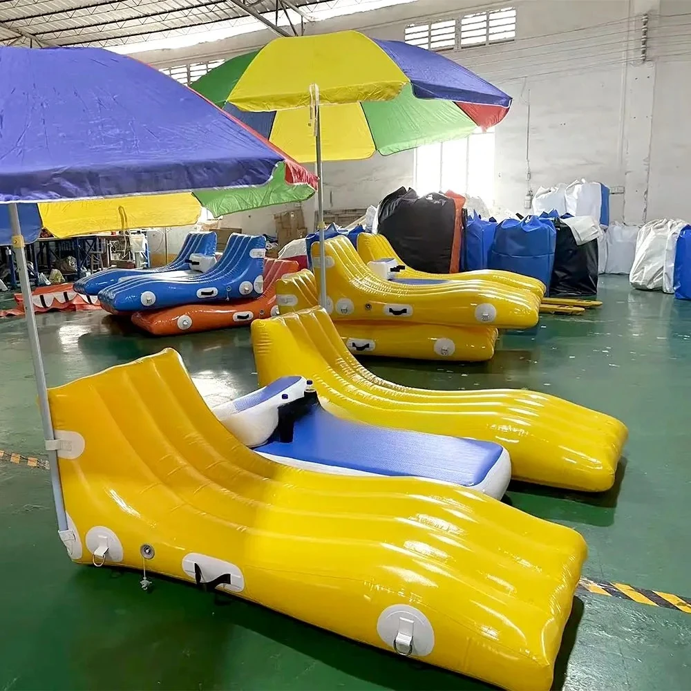 Floating Island Inflatable Dock Sofa Swimming Pool Floats Inflatable Lounger Inflatable Water Chair Leisure Platform