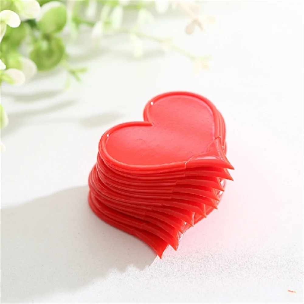 플라스틱 상자 패키지 레터 오프너, 사무실 장비, 안전 하트 모양, 로트당 20 개