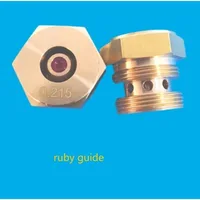 Guía de alambre de rubí EDM para máquina de corte de alambre CNC de velocidad media Ruijun, 0,192/0,195/0,215mm, 1 Uds.