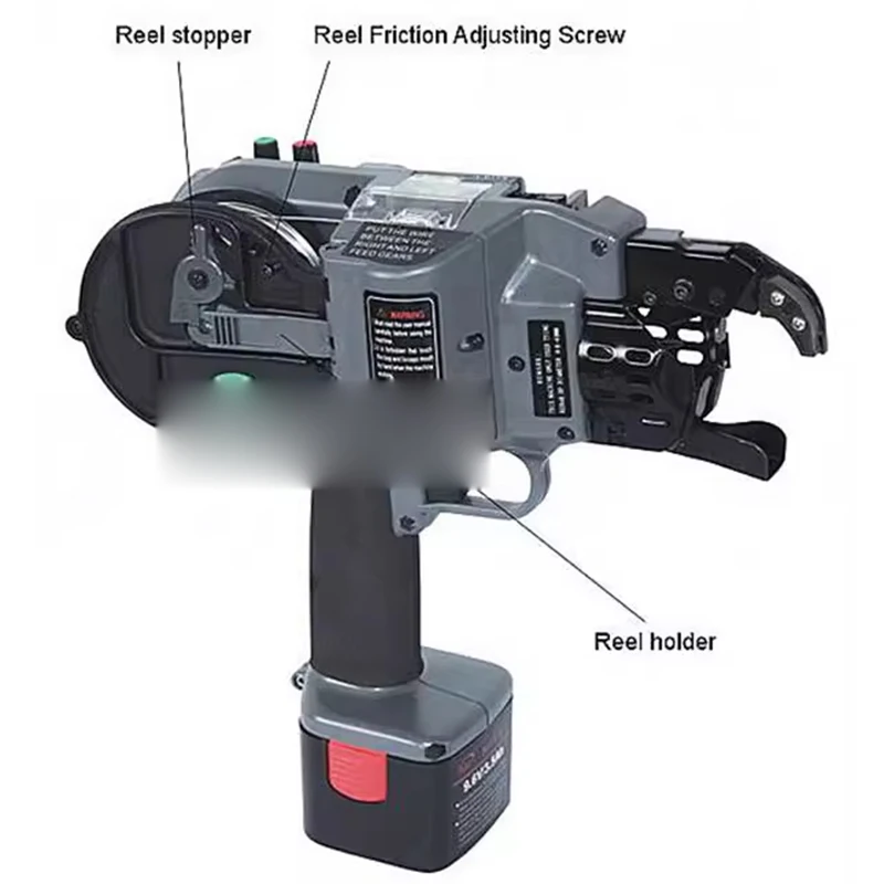 آلة ربط حديد التسليح الأوتوماتيكية بالكامل RT-235/395/550 أداة بناء ربط الأسلاك التي تعمل بالبطارية