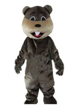 New Adult Hot Sale Beaver Mascot Costume Christmas Fancy Dress Halloween Mascot Costume Free Ship