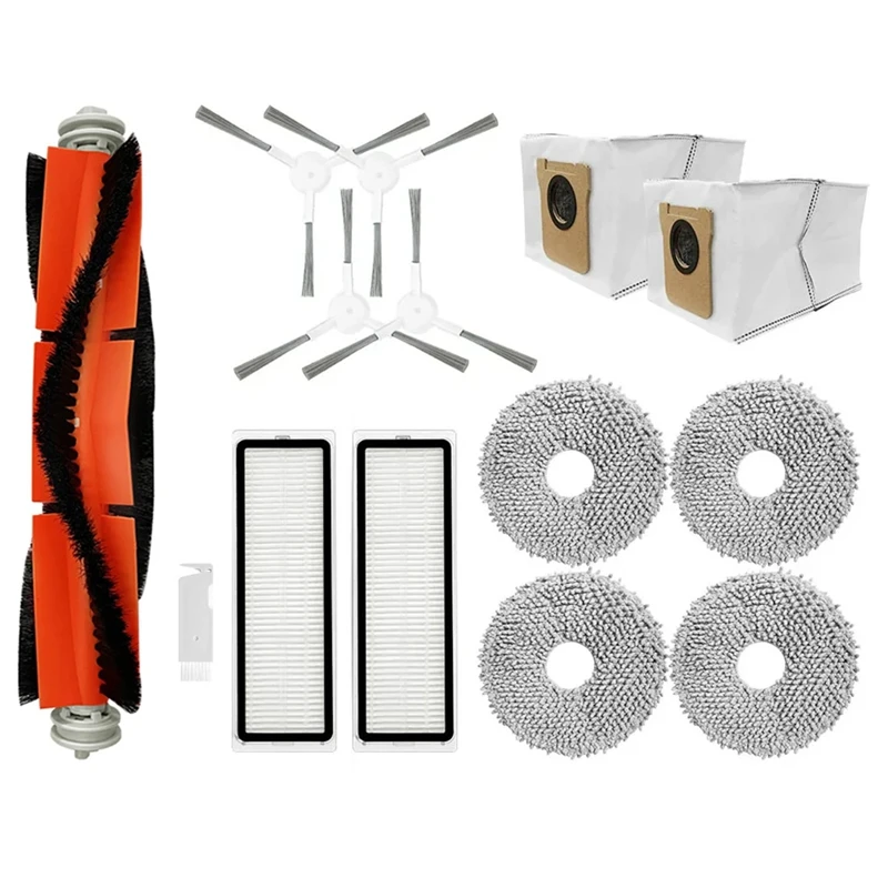 Xiaomi Mijia روبوت مكنسة كهربائية ، فرشاة جانبية رئيسية ، فلتر Hepa ، أقمشة ممسحة ، أكياس غبار ، 2 ، c102cc
