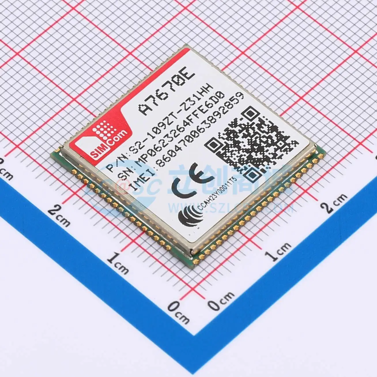 2 PCS SIMCOM A7670E-LASE Cellular Module 3V-3.6V