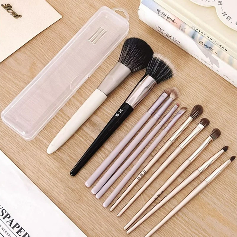 1Pc Makeup Brush Holder Case Cosmetic Toiletry Storage Box Travel Toiletry Tools Dustproof Organizer Sealed Box