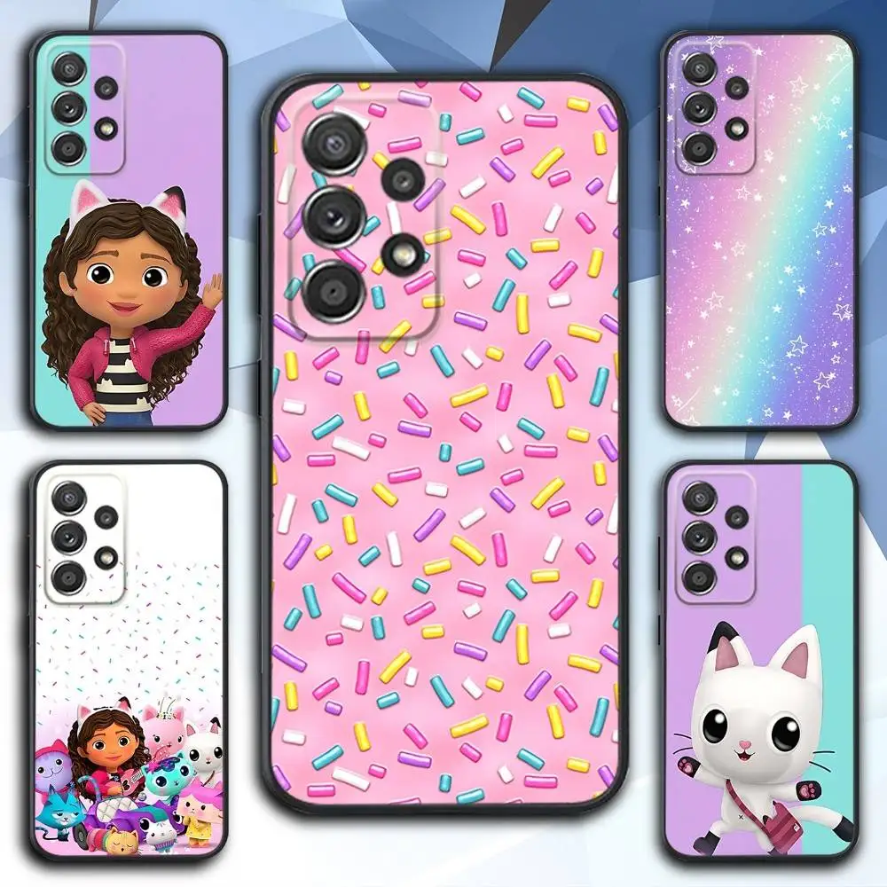 

G-Gabbys Cute Dollhouse Phone Case For Samsung S 25,24,23,22,30,21,10,9,Ultra,Plus,Lite,FE,4,5 G Soft Black Case