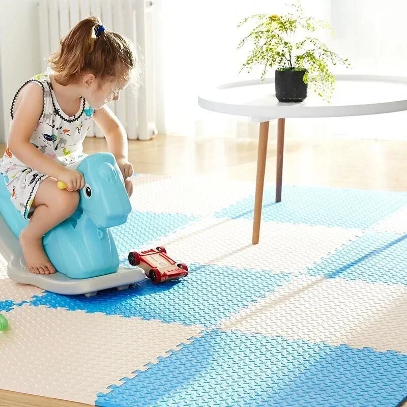 Foam Baby Play Mat Puzzle Mats Kids Interlocking Exercise Tiles Rugs Floor Tiles Toy Carpet Soft Carpet 30*30*1cm Goma Eva Floor