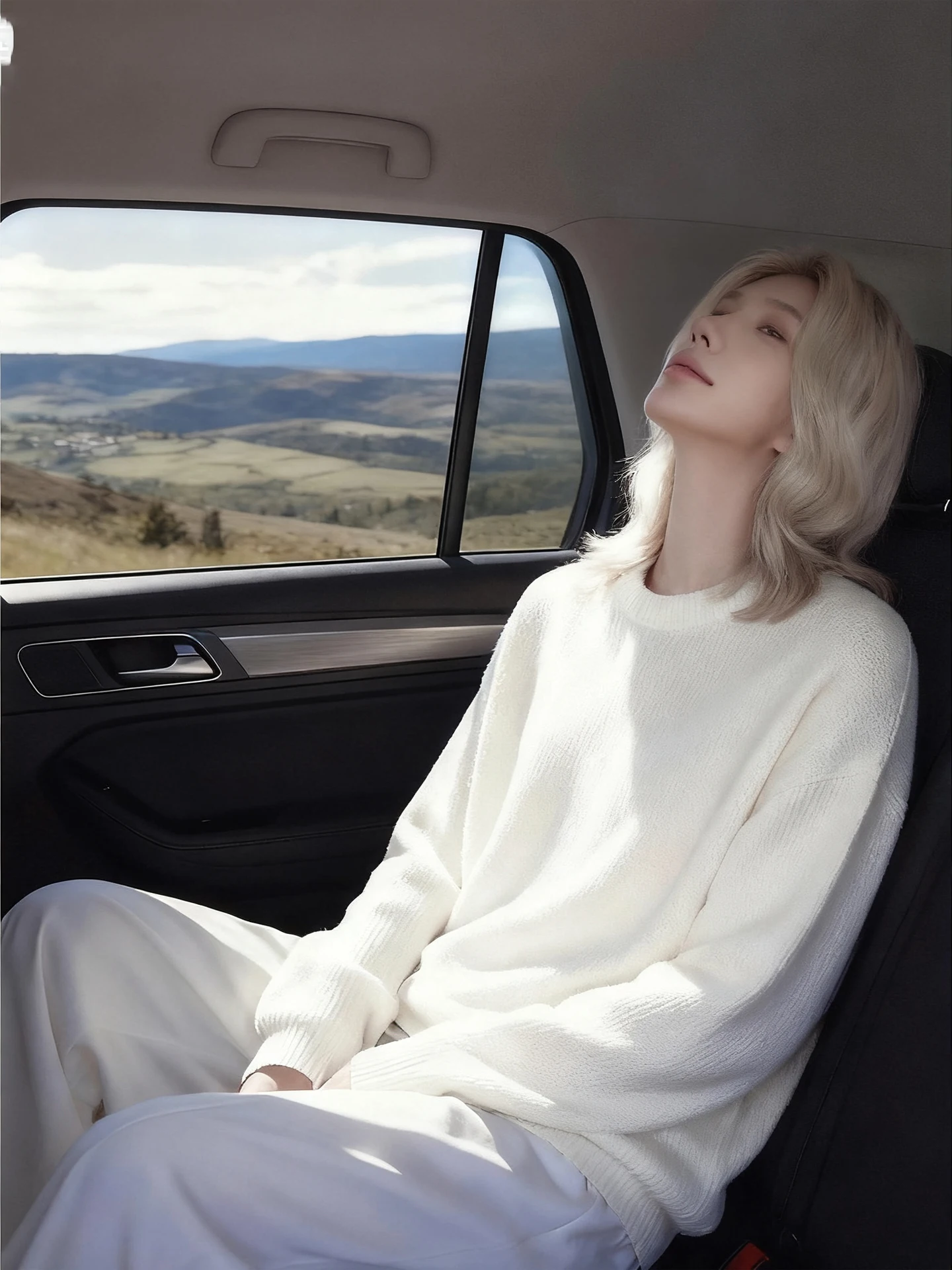 

Мужской белый вязаный свитер Cleanfit в корейском стиле для ранней осени, премиум-класса, для ношения под одеждой, вязаная кофта