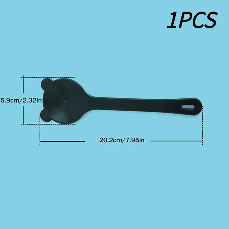 #1PCS Eye Occluder Professional Black Bear Shape Handheld Optometry Tool Eye Occluder Block Plate For Vision Test With Scale