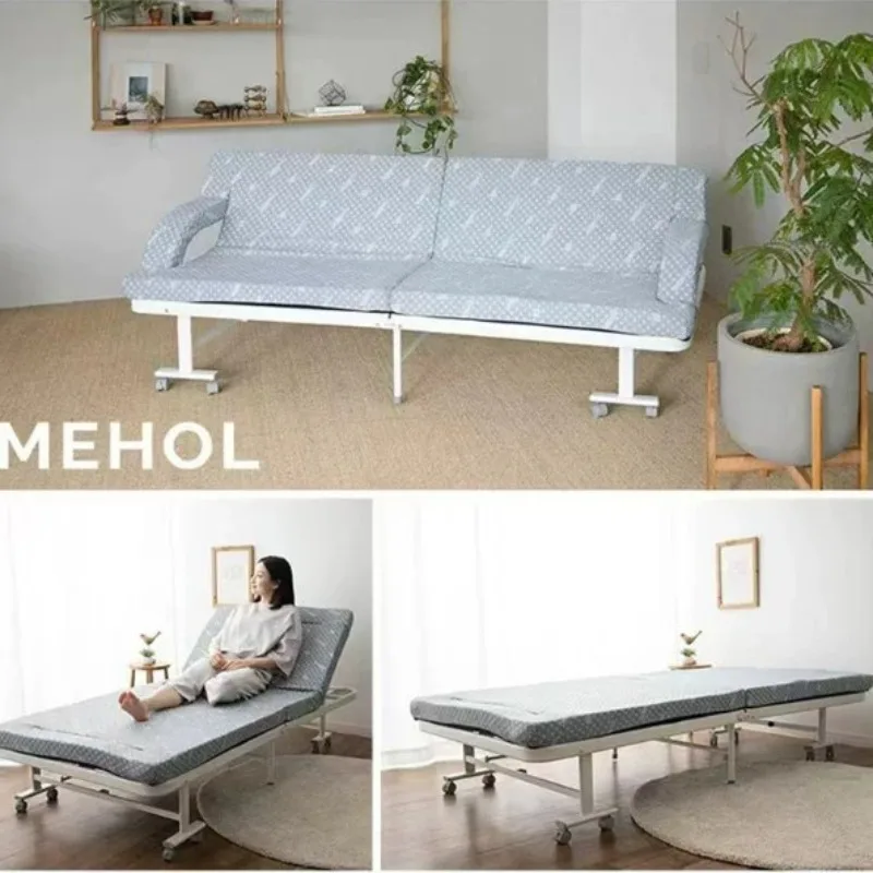 Small apartment folding dual-purpose sofa bed, high rebound adjustment bed for export products