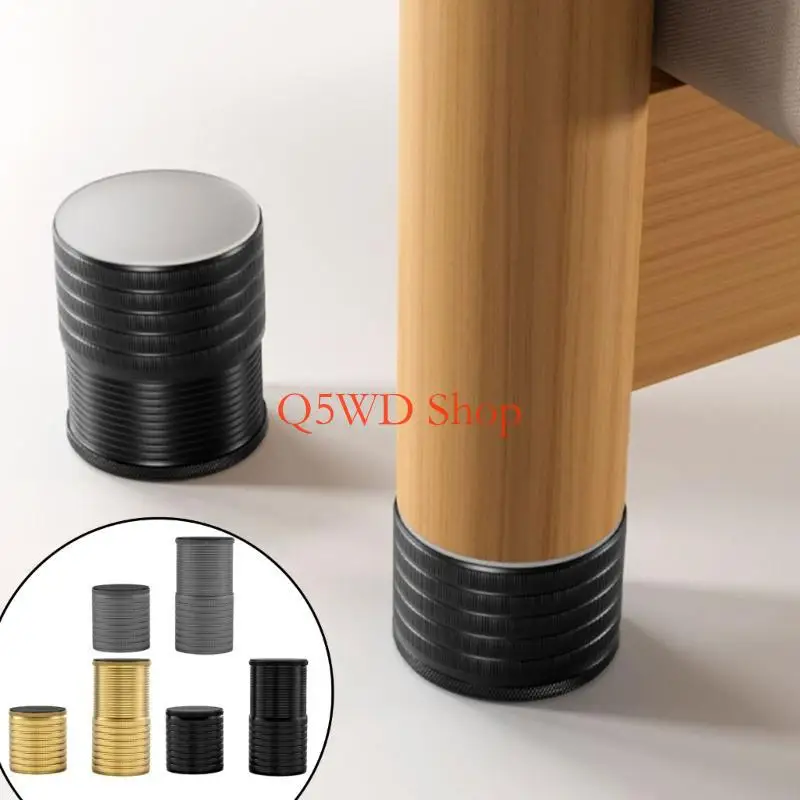 Q5WD 4Pcs Heavy Duty Furniture Leveling Feet Height Adjustable Table Rise Furniture Height Adjusters Simple Installation
