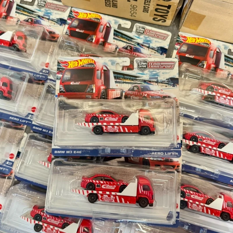

Genuine Hot Wheels Limited Edition Transport Fleet Set Series High Quality Alloy Car Models Collectibles Toys Children'S Gifts ﻿