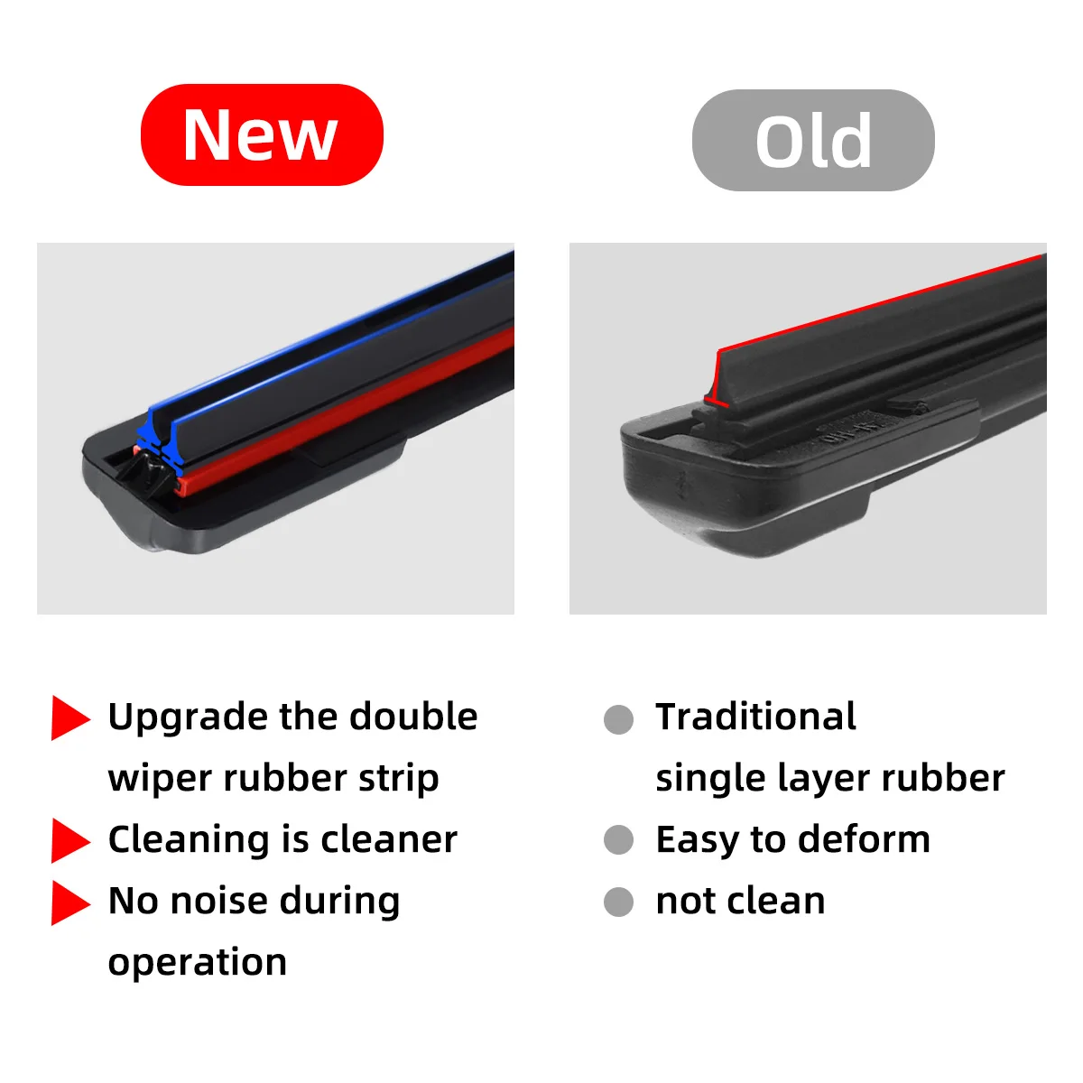 For Tesla Model 3 Y S Front Wiper Blades Brushes Cutter Accessories Rubber Windshield Wiper Universal