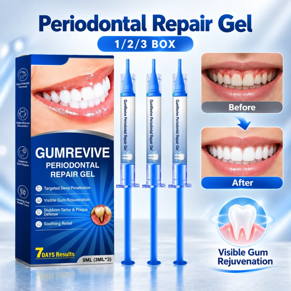 Gum Care Gel Periodontal Serum with 3 Applicators Soothing Sensitive Gums Plaque Control Fresh Breath Dental Care