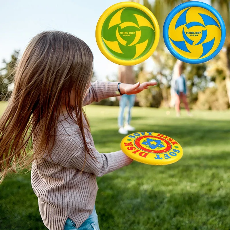 전문가용 플라잉 디스크, 성인 10 대 어린이용, 플라잉 쏘서 게임 디스크, 야외 해변 스포츠, 물 던지기, 애완 동물 장난감, 21cm