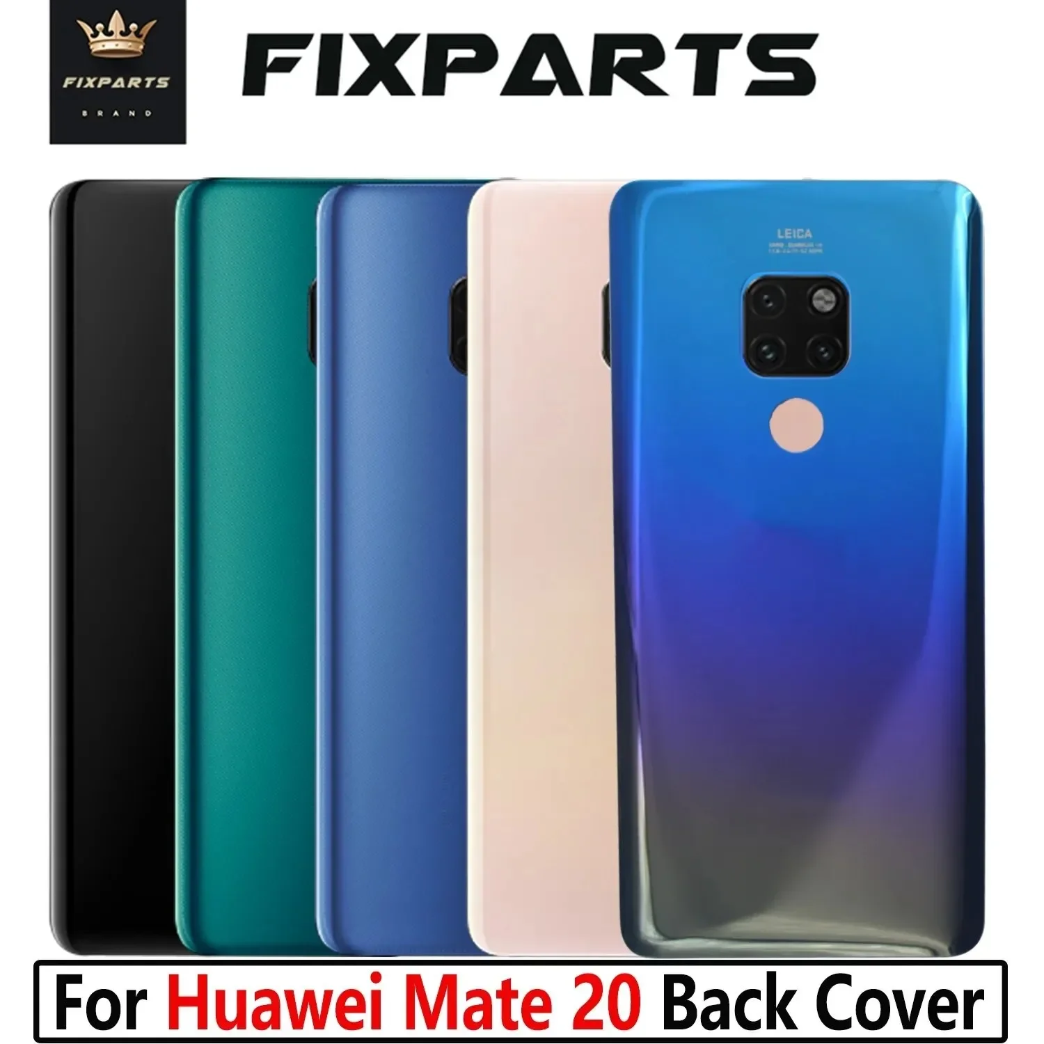 

New For Huawei Mate 20 Battery Cover Glass Rear Housing Door Panel Replacement Parts HMA-L09 HMA-L29 Back Cover With Lens