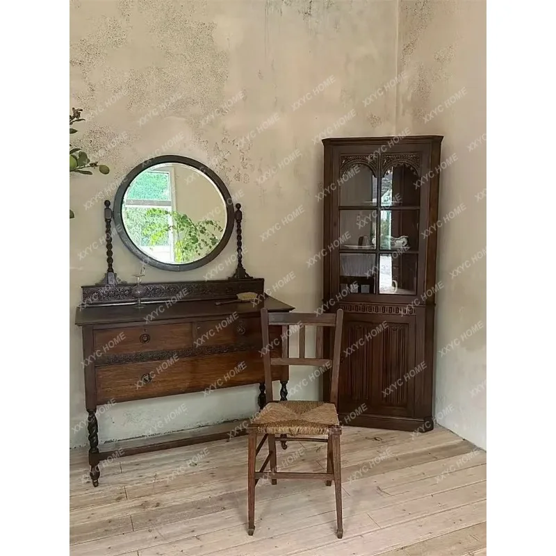 XX solid wood corner cabinet living room corner against the wall triangular corner side cabinetFactory Direct