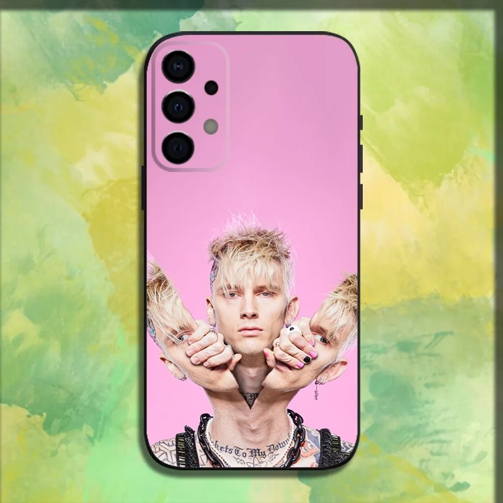 G-Gun Singer K-Kelly MGK Phone Case For Samsung Galaxy A13,A21s,A22,A31,A32,A52,A53,A71,A80,A91 Soft Black Cover