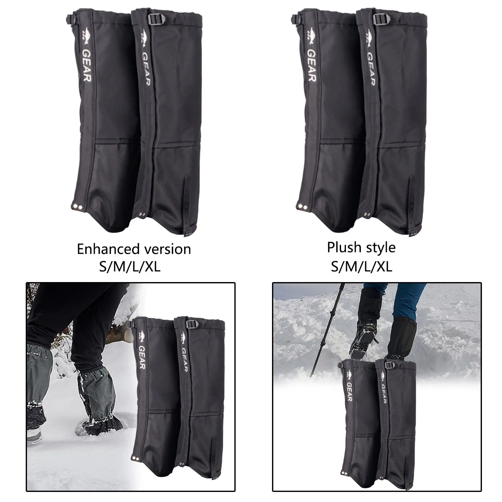 ขา Gaiters Snow Gaiters กันน้ํา Breathable รองเท้าเดินป่า Gaiters ขา Guards สําหรับเดินผู้ใหญ่ผู้ชายผู้หญิงกีฬากลางแจ้ง