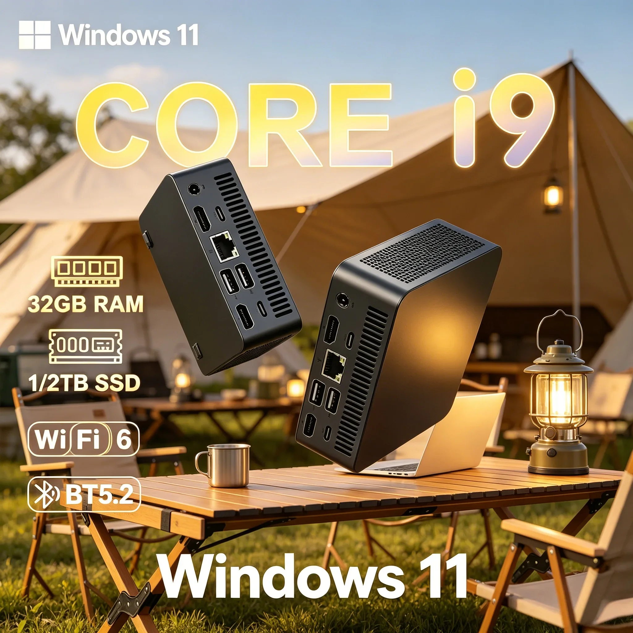 

Energy Saving Mini Gaming PC Stable Operation Long Service Life Desktop Mini Host
