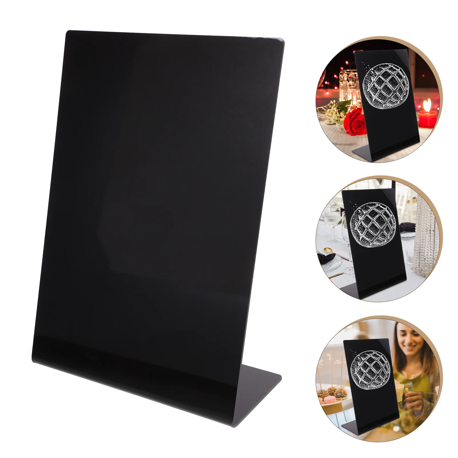 

1pc Mini Chalkboard Sign Small Blackboard With Stand For Home Office Cafe Wedding Party Table Decoration Reusable Writing Board