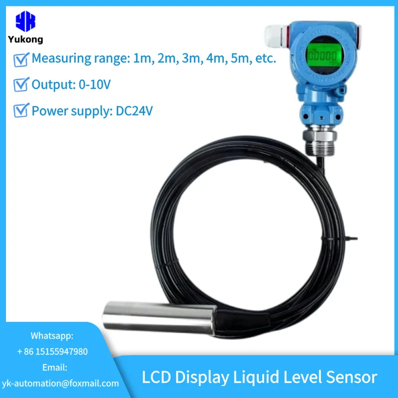 0-10V Output Swimming Pool Water Level Indicator Split Type Hydrostatic Sewage Waste Water River 3m 5m Level Sensor Transducer