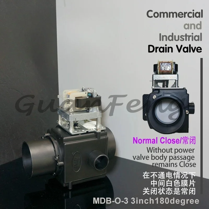 1PCS 3-Inch 180-Degree Washer Valve Drain Pump With Overflow MDB-O-3 For Speed Queen