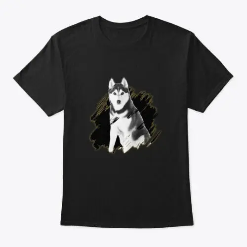 Siberian Husky Scratch Dog T-Shirt Made in the USA Size S to 5XL