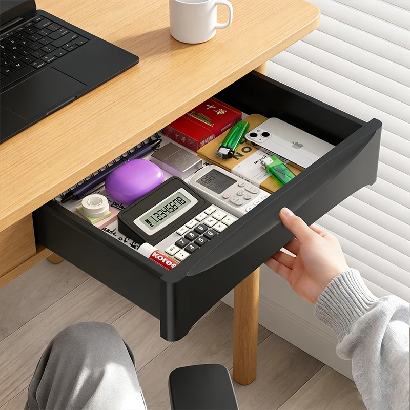 Clean & Organized Desktop | Invisible Multi-Functional Under-Desk Drawer with Large Storage Capacity