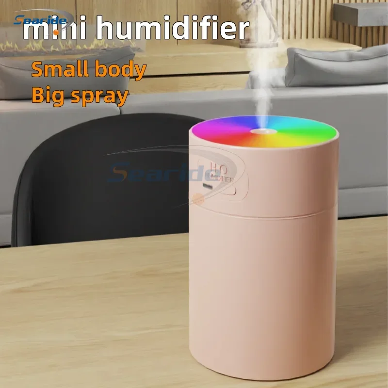 200ML Car Air Humidifier Portable Mini Spray Mist Humidifier with LED Light USB Powered Essential Oil Diffuser For Bedroom Home