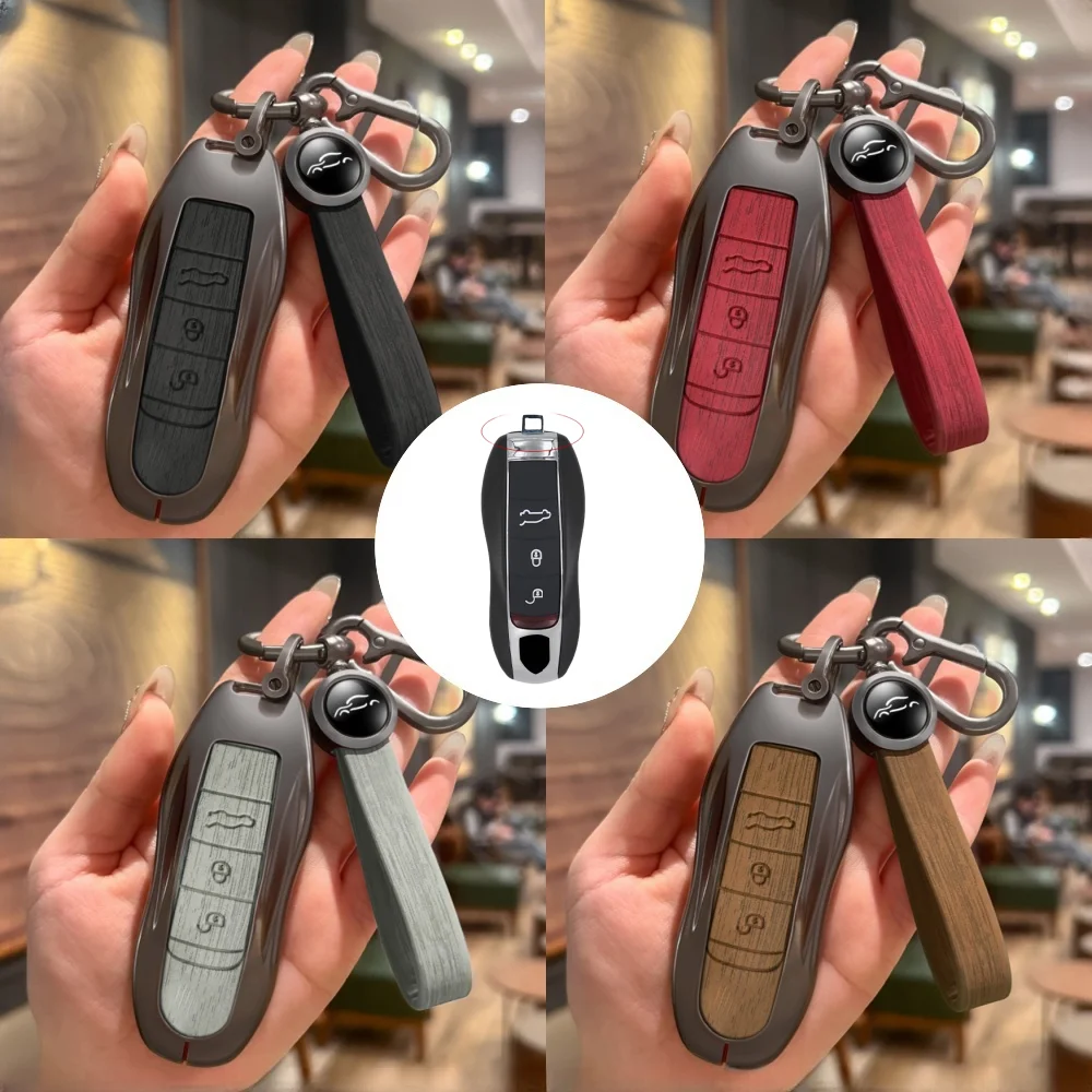 For Porsche Cayenne Panamera Macan Cayman 911 718 918 958 Key Case Cover Shell Fob Remote Key Protector Holder Accessories