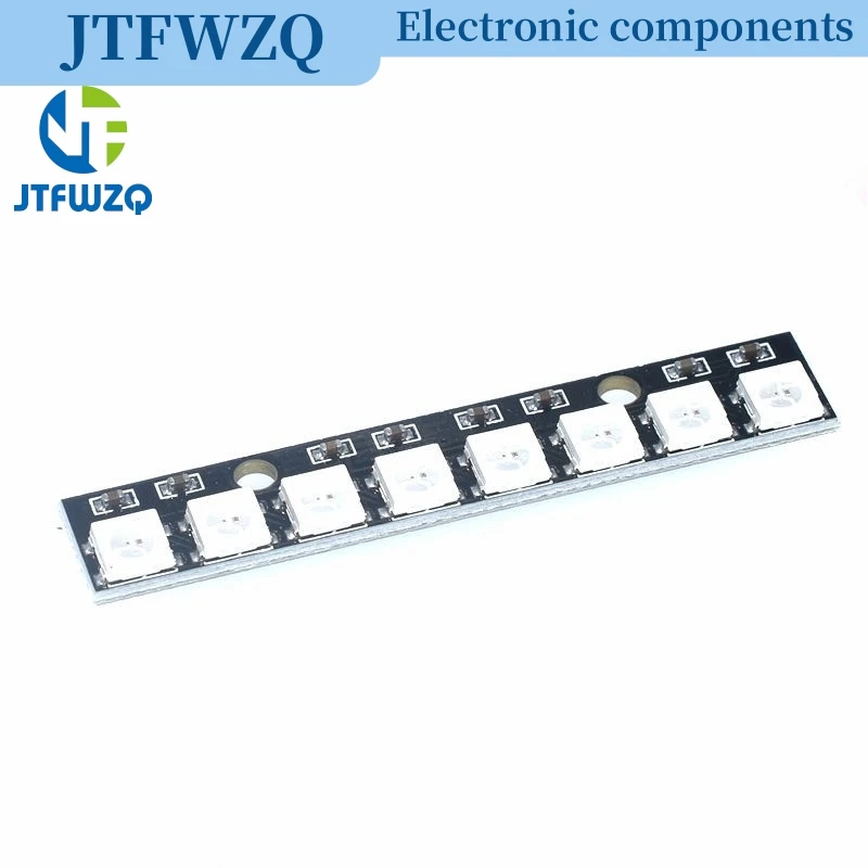 8-Bit-WS2812 5050 RGB-LED-Leuchten, integrierte Vollfarbantrieb-Entwicklungsplatine, 8 Bits