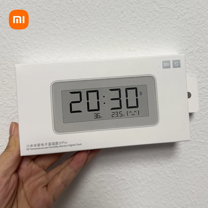 Xiaomi Mijia E-ink écran électronique intelligent compteur de température et d'humidité Pro 3.7 pouces LCD horloge numérique Bluetooth 4.0 application Mihome