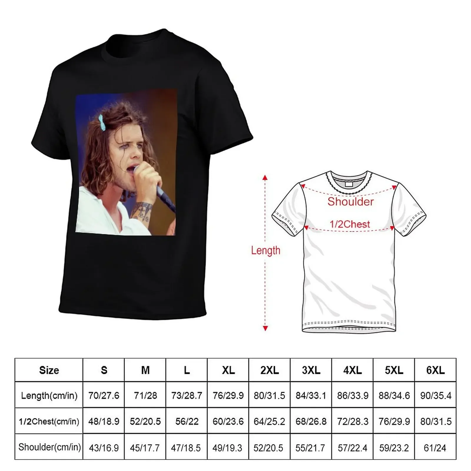 Shannon Hoon Blind Melon Photograph T-Shirt custom t shirt vintage t shirts Men's cotton t-shirt