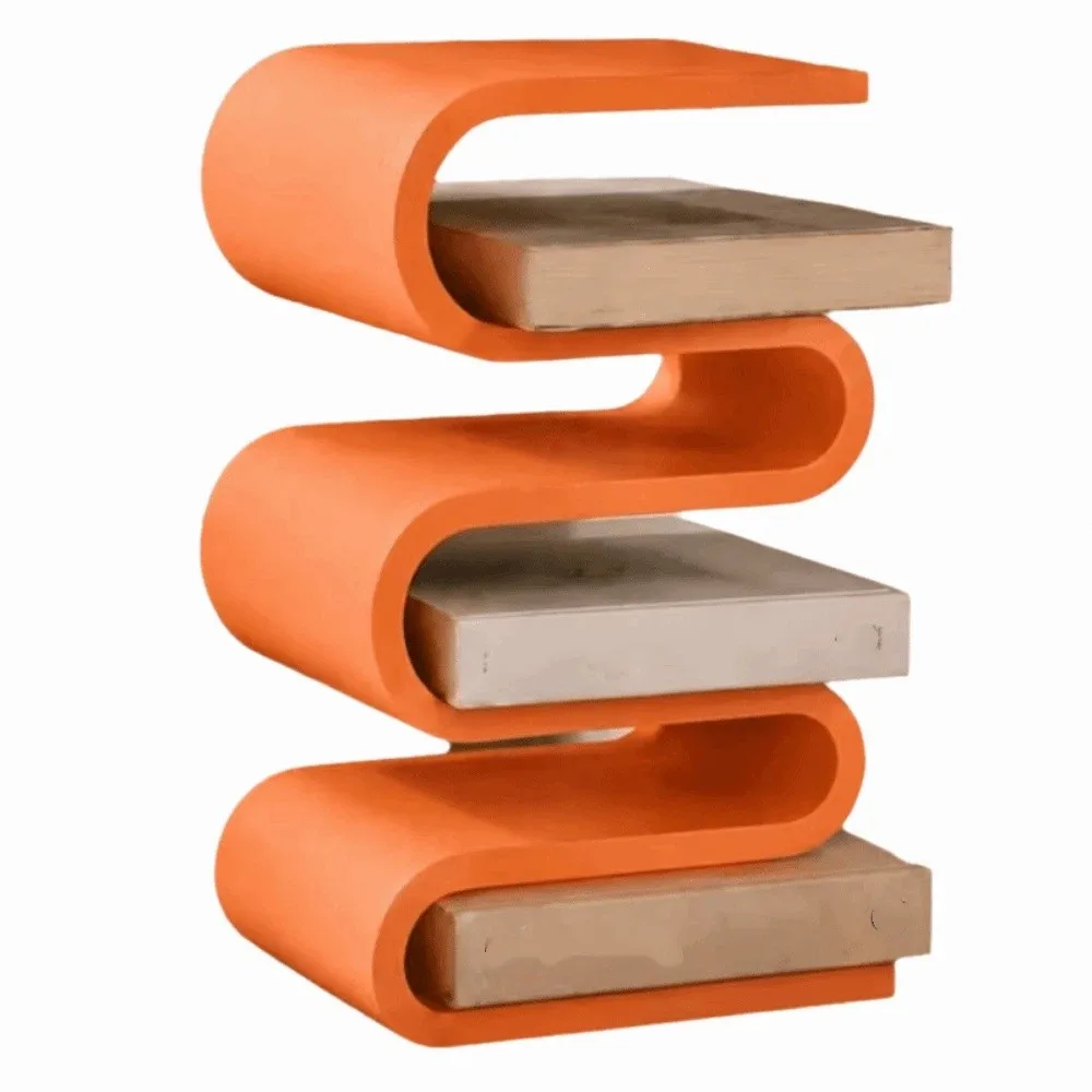 Home Decor 3D Printed Vertical Book Holder Multi-layer Minimalist Book Shelf Creative Nordic Desktop Book Organizer Office