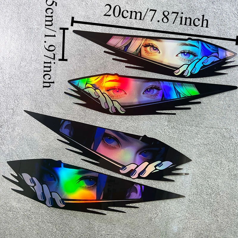 Animation-themed Motorcycle Decorative Stickers (1 Pair), Waterproof, Can Be Attached To Motorcycle Side Panels, Fuel Tanks