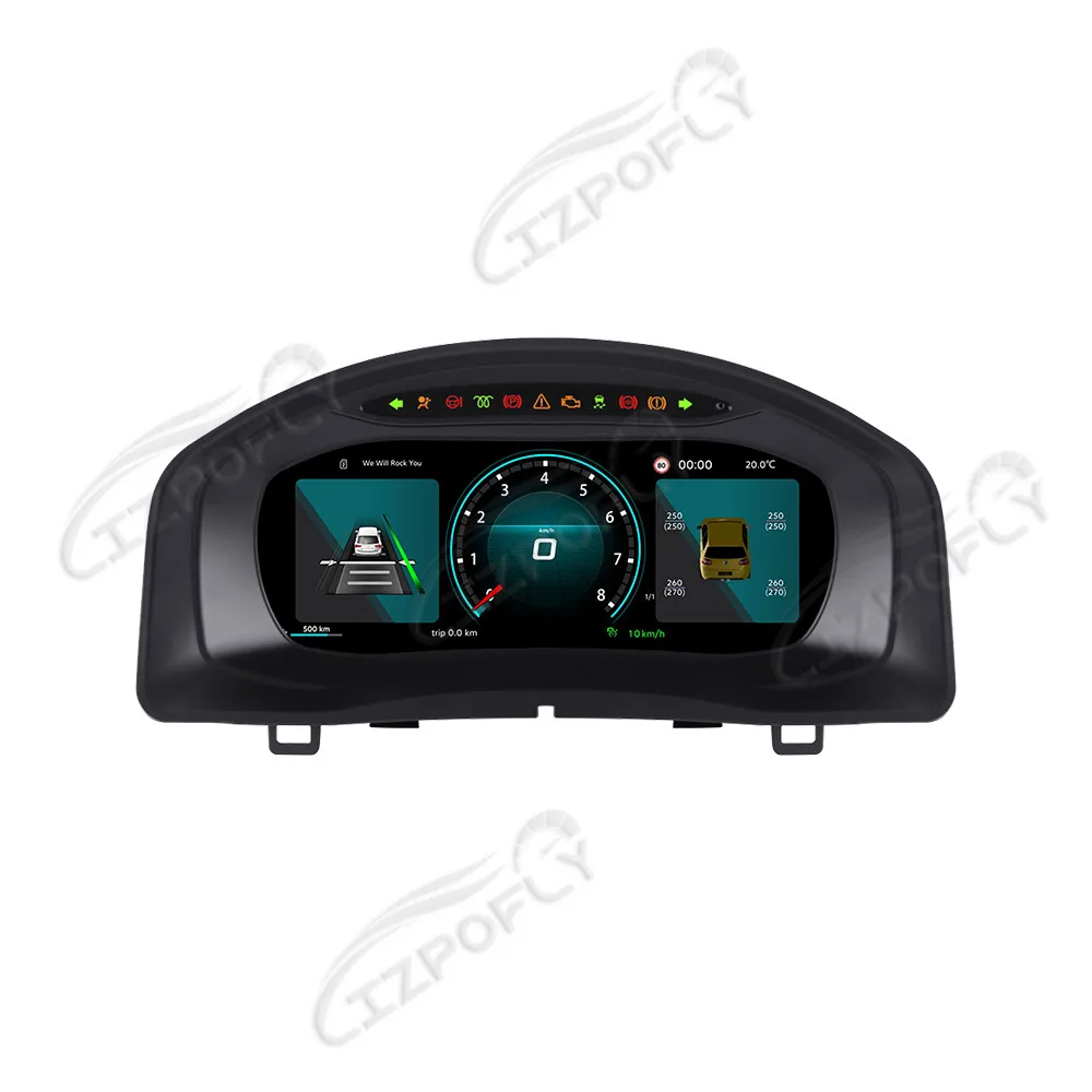 

Car Dashboard For Volkswagen Tiguan 2010-2017 LCD Speedometer Digital Cluster Virtual Cockpit GPS Instrument Cluster Panel Linux
