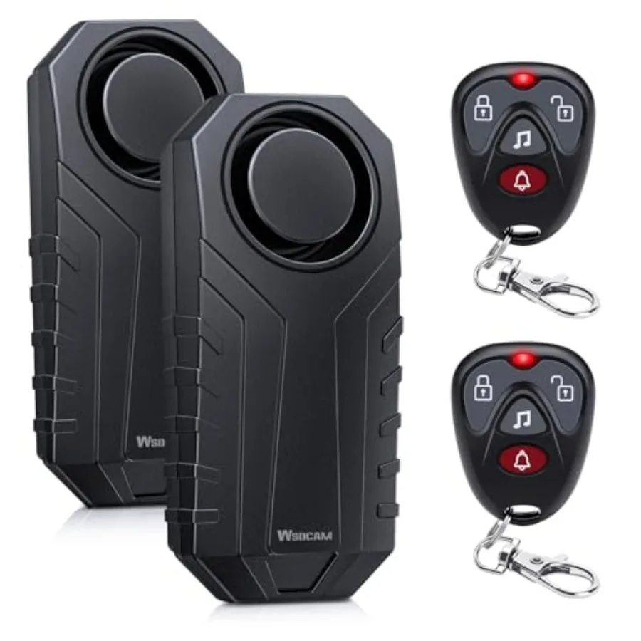 

Системы сигнализации с датчиком вибрации 113 дБ для защиты от кражи для электровелосипедов, мотоциклов, гольф-каров, прицепов, почтовых ящиков, гаражных ворот, водонепроницаемые